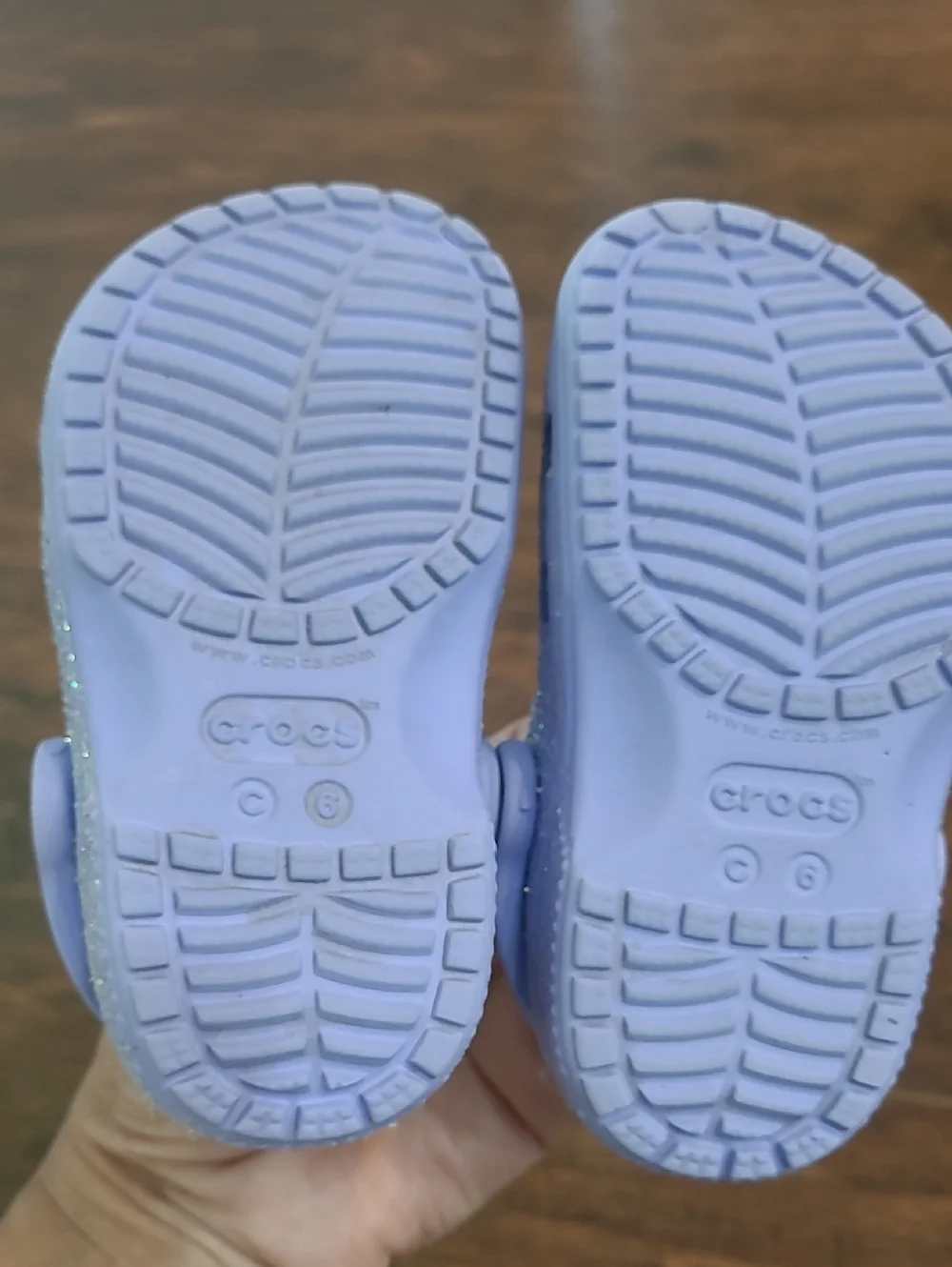 CROCS sparkling light